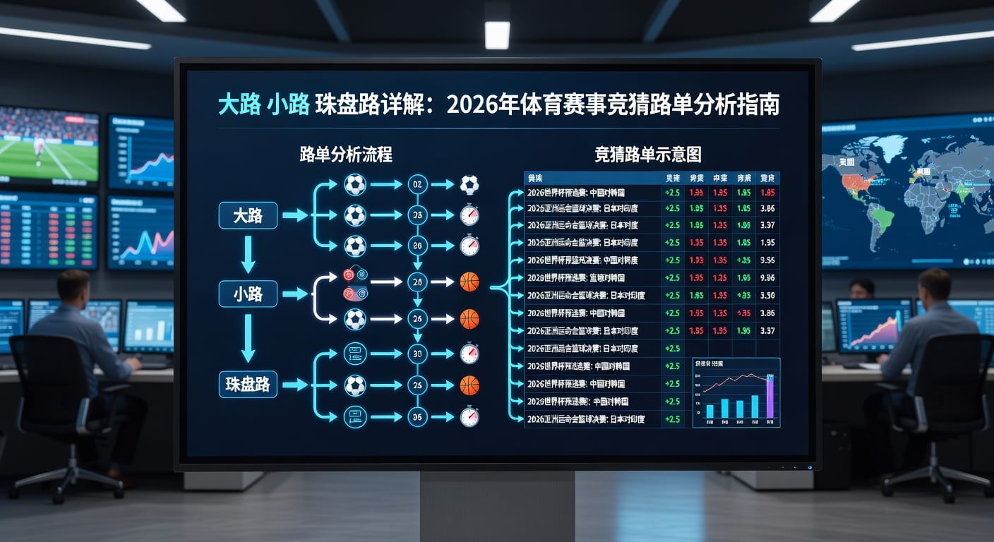 大路小路珠盘路：足球盘口投注策略与实战技巧分析
